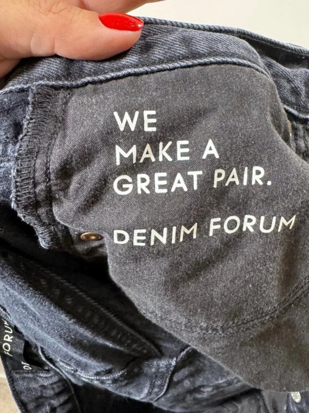 Denim Forum Joni High Rise Loose Jeans Black Button Fly 25 Denim Minimalist 27